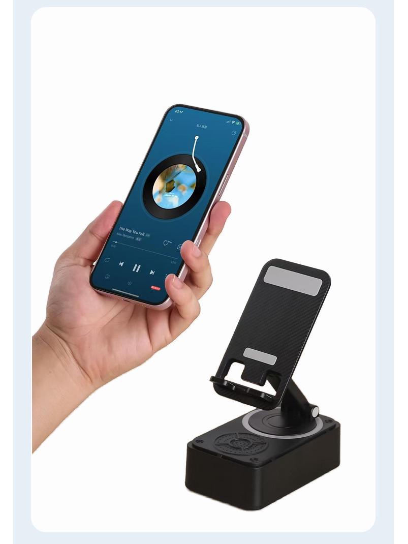 

Wireless Bluetooth Speaker & Phone Holder with Power Bank and Colorful Light