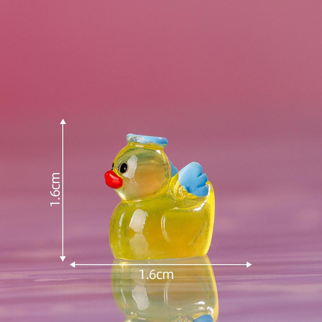 Pryskyřičná svítící kachna DIY komponenty pro šperky a vlasové doplňky