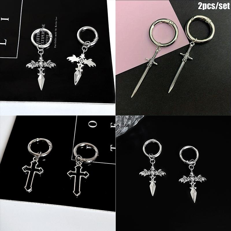 1pair Silvery Sword Ornaments Shoes Buckles Removable Metal Boot Accessories Shoe Fittings Boot Heel Decorations Pendant Jewelry
