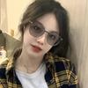 Fashionable Large Frame Circular Photochromic Myopia Glasses Men's and Women's Retro High-definition Anti Blue Light Glasses