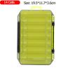 Fishing Tackle Box 12 14 Compartments Fishing Accessories Lure Hook Storage Case Double-Sided PP Fishing Tool Organizer Boxes