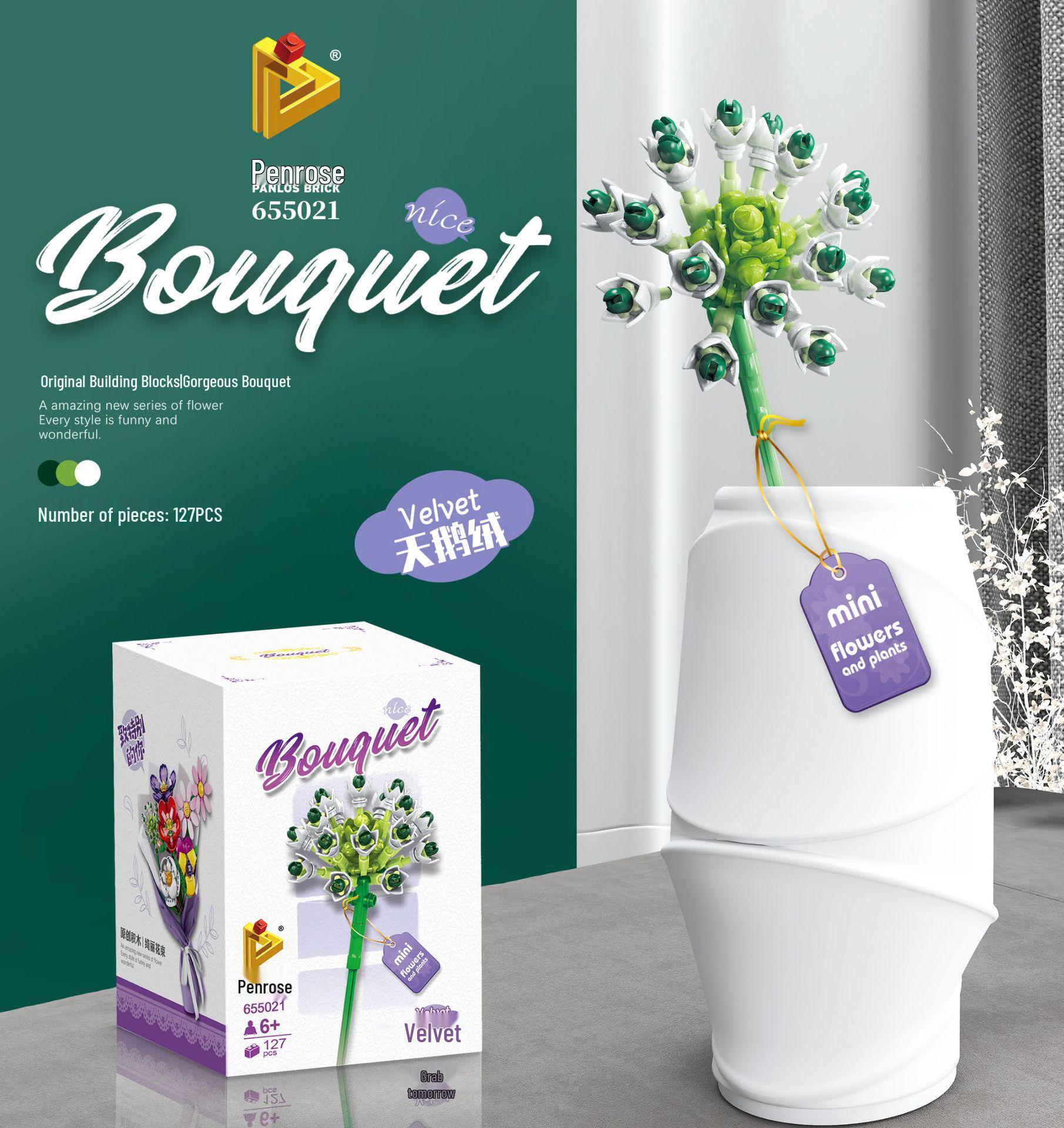 Panlos DIY Цветочный Суккулент Конструктор 655001-16