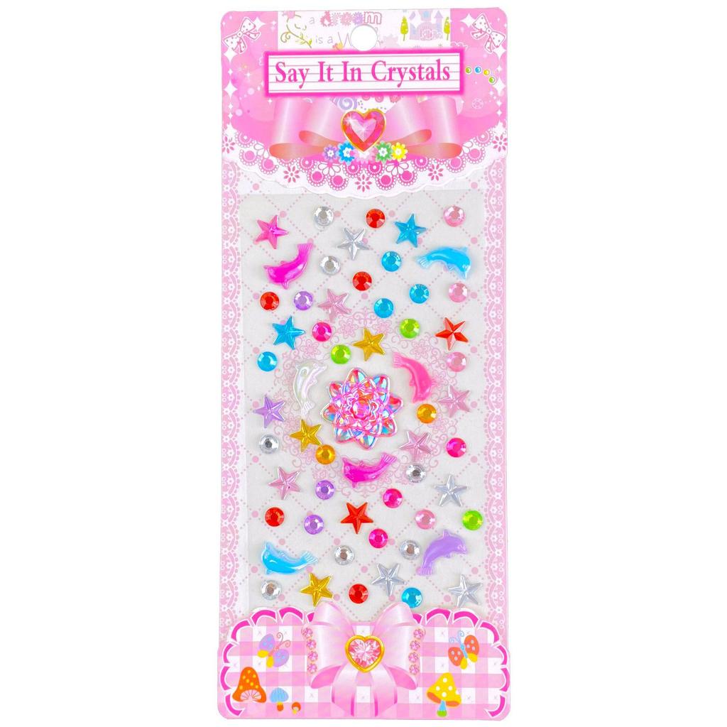 Children's 3D Princess Cartoon Diamond Gem Stickers - Cute Acrylic Crystal Toys