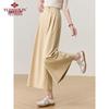 Yu Zhaolin Women's Summer Cropped Wide-Leg Casual Pants Y52X067