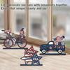 Independence Day Wooden Ornament Wooden Crafts Scene Setting Tabletop Ornament Decorations