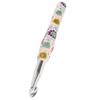 Flower Pattern Crochet Hook Ergonomic Handle Sewing Tools Knitting Needle  For Crocheting Yarn