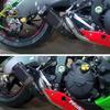 For Kawasaki Ninja ZX6R ZX-6R 636 2009-2024 Escape Motorcycle Exhaust Middie Link Pipe 51MM Slip-On With Carbon Muffler Tips