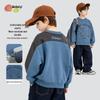Beibeiyi Boys' 2026 New Style Round Neck Long Sleeve Pullover Sweatshirt