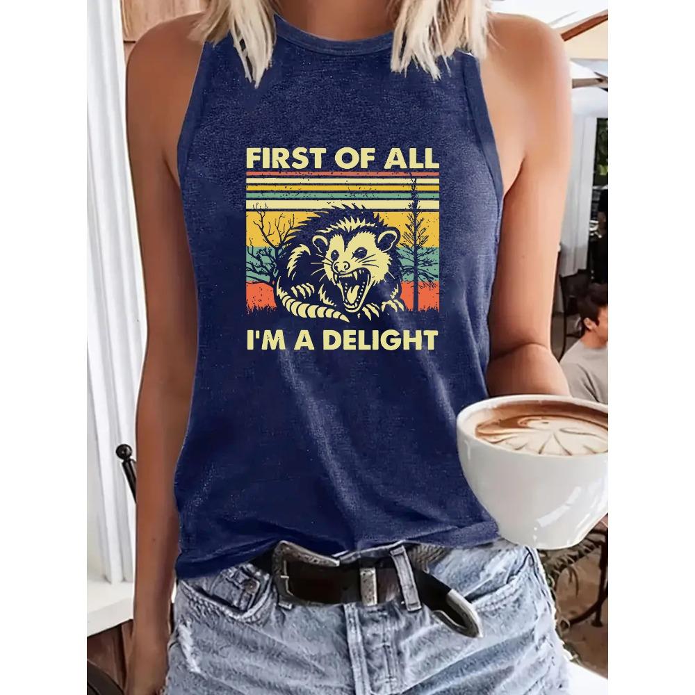 

Women s Summer Casual Sleeveless and Comfortable T-shirt XXL темно-синий