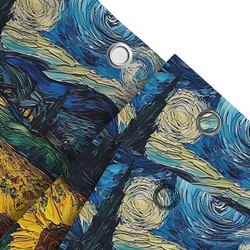 Stylish Sunflower Field Shower Curtain - Vibrant Art Print For Home Decor - Waterproof Bathroom Curtain With Hooks Easy-Clean
