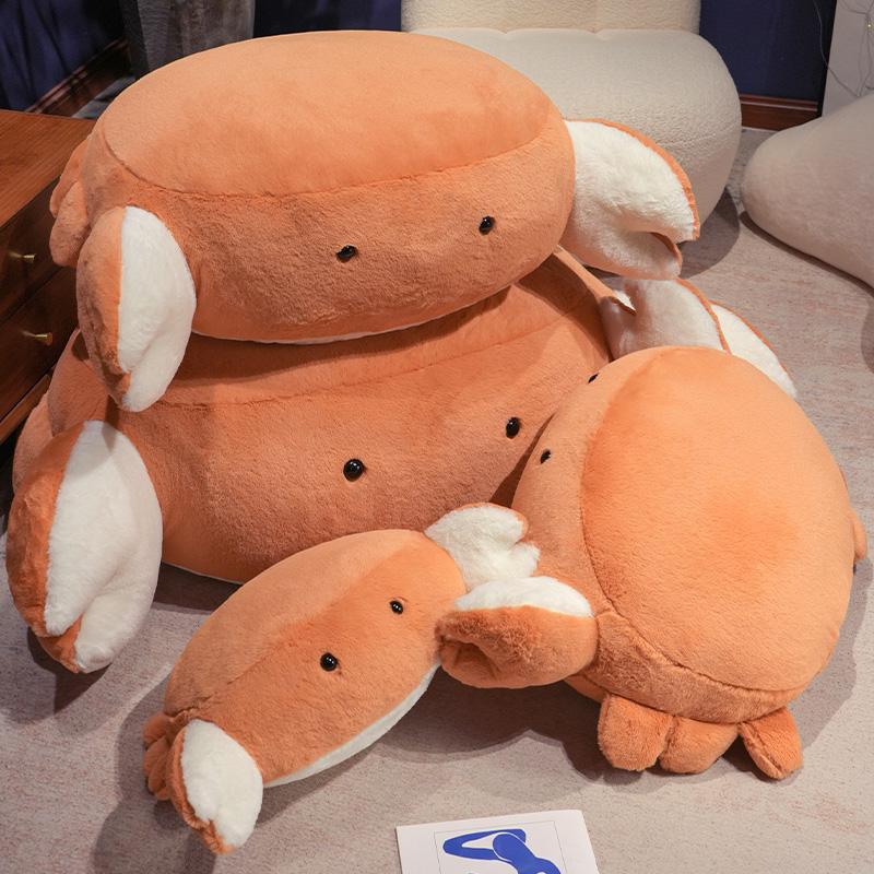 50/70cm Simulation Bread Crab Plush Throw Pillow Toy Cute Stuffed Animals Sea Ocean Crab Plushies Cushion Soft Kids Toys Gifts