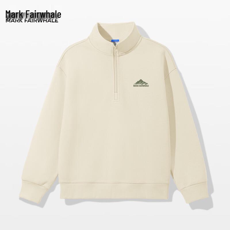 

FAIRWHALE Men s Half-Zip Stand Collar Loose Sweatshirt 3XL