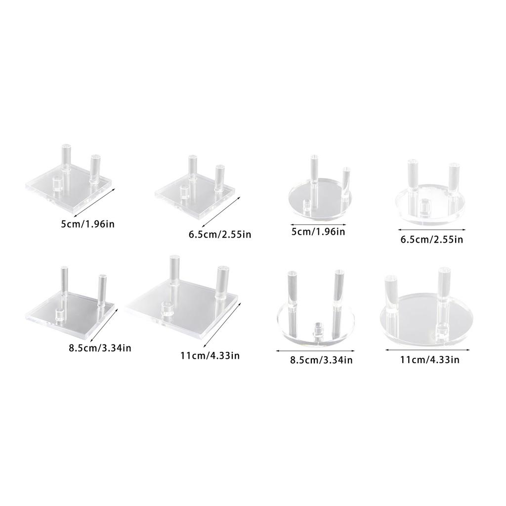 Clear Acrylic Easel Stand for Geodes and Fossils Display Large Crystal Holder Multipurpose Collectible Storage Rack