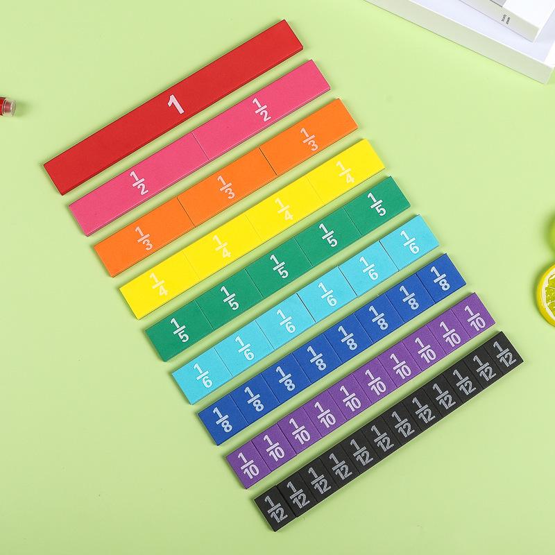 Magnetic Rainbow Fraction Strips: EVA Math Teaching Aids for Primary School Addition & Subtraction Other