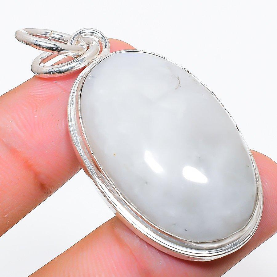 

Rainbow Moonstone Handmade 925 Sterling Silver Jewelry Pendant 1.97 K5h47