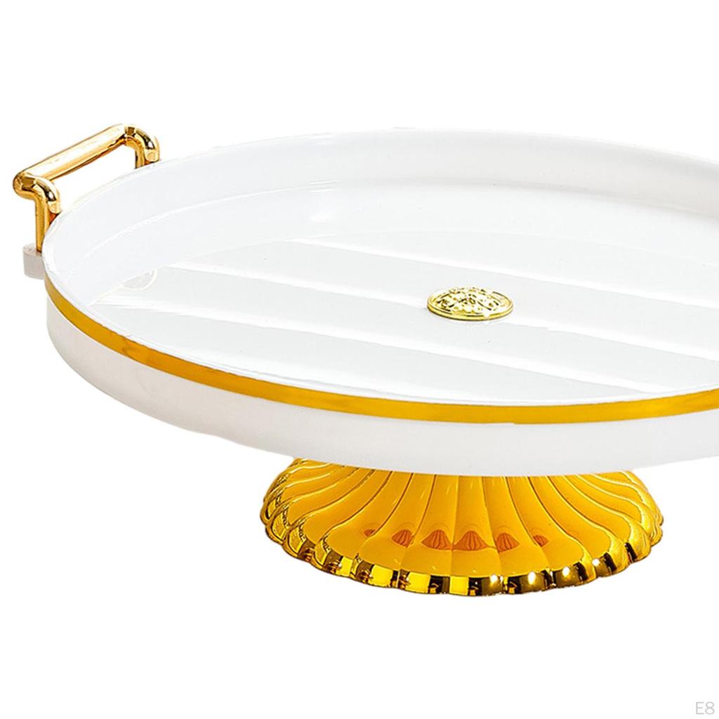 Vorspeisen- und Dessert-Servierplatte, Runder Fuß-Kuchenständer für Süßigkeiten, Cupcakes,