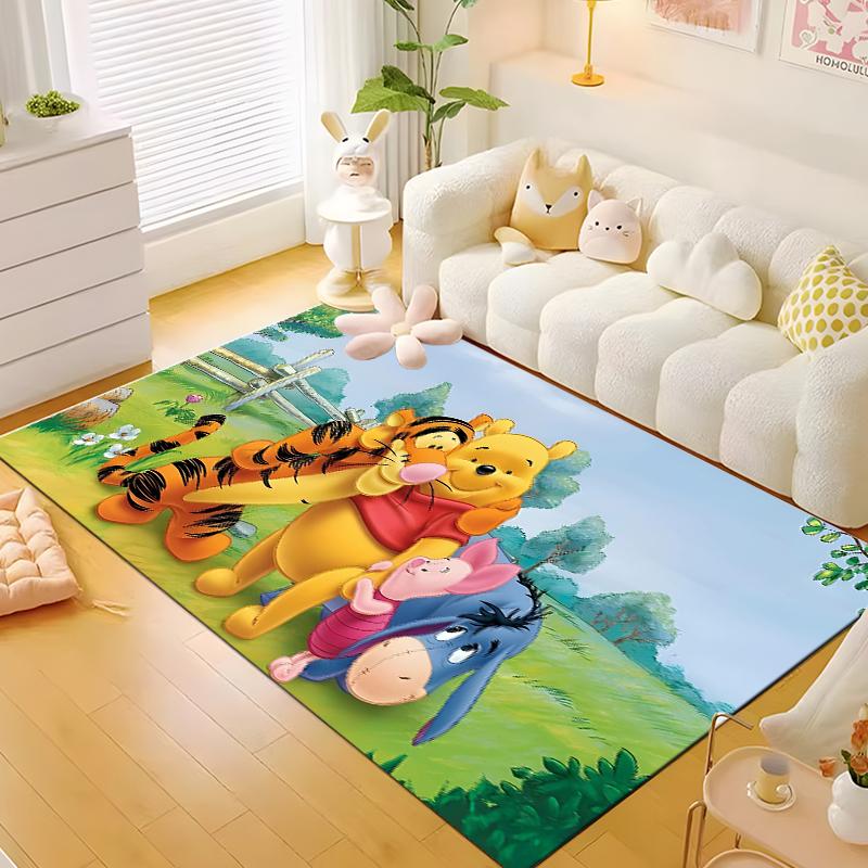 Best Seller!Winnie The Pooh Themed Carpet Kids Room LivingRoom Sofa King Size Mat Multi-scene All Seasons Rug Free Shipping Gift
