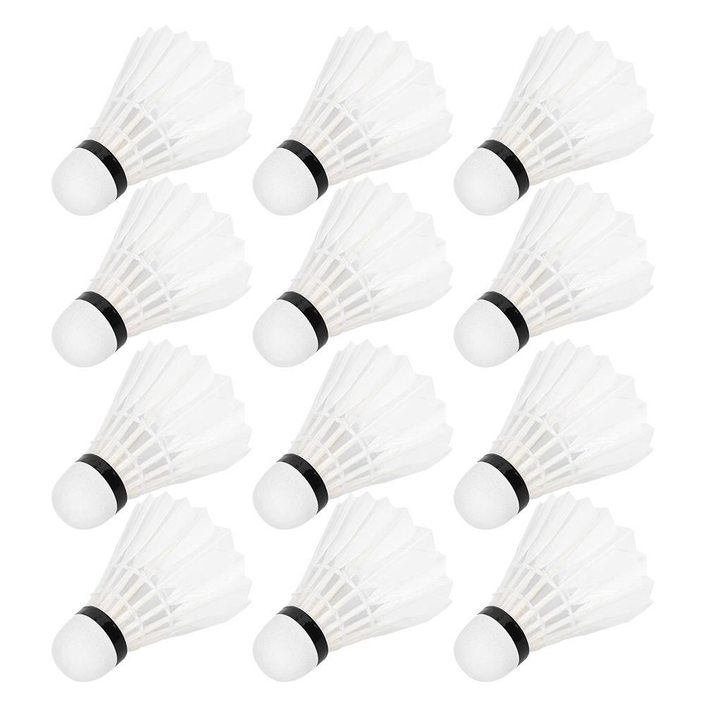 12pcs Badminton Balls Feather Badminton Shuttlecocks Indoor Outdoor Sports Accessory