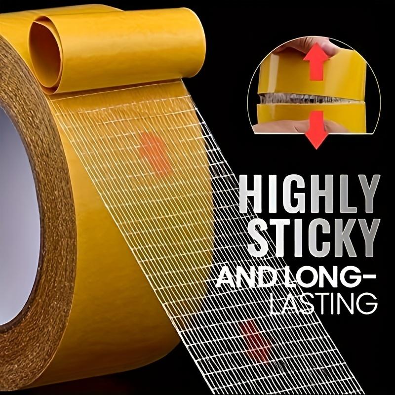 1roll, Strong Double-Sided Duct Tape for Carpet Edge Banding, Props Pasting, Wedding Decorations, and More - High Adhesive Strength Mesh Tape