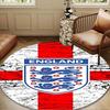 EnglFootball Crest Round mat Home Decor, Chair rug For livingroom,Bedroom, doormat home decor Birthday Gift Christmas Gifts