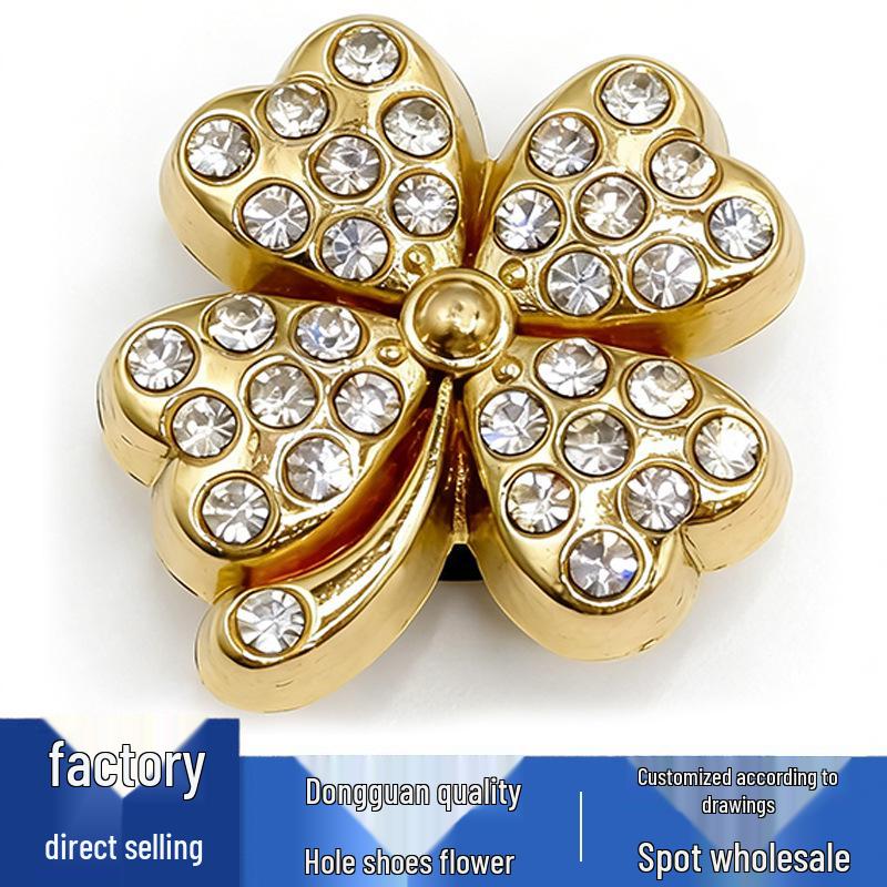 Shoe Flower Accessories: Metal Rhinestone Pearl Buckles & Decorations