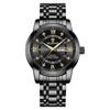 BINBOND Luxury Men Quartz Watch Waterproof Date Week Luminous Wristwatch Stainless Steel Men's Watches Male Clock Sports Reloj