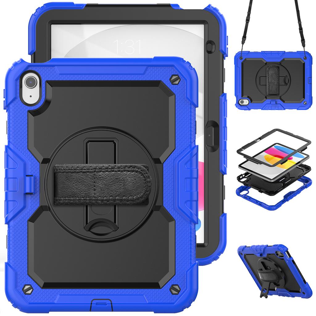 Armor Stand Case Universal for IPad 2025 11" A16 11th 10.9 2022 10th Gen Hybrid Cover with Screen 3-Layers Protection Protector