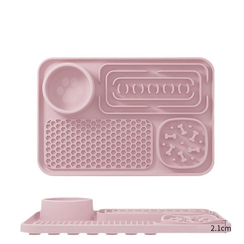 Новая популярная миска для питомцев, тарелка-пазл для медленного кормления, увеличенная, утолщенная, устойчивая к укусам и износу, посуда для кошек и питомцев S