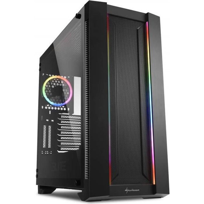 Boîtier PC - Sharkoon - Elite Shark CA200M - ARGB - Contrôle RGB 8 fois - Design élégant