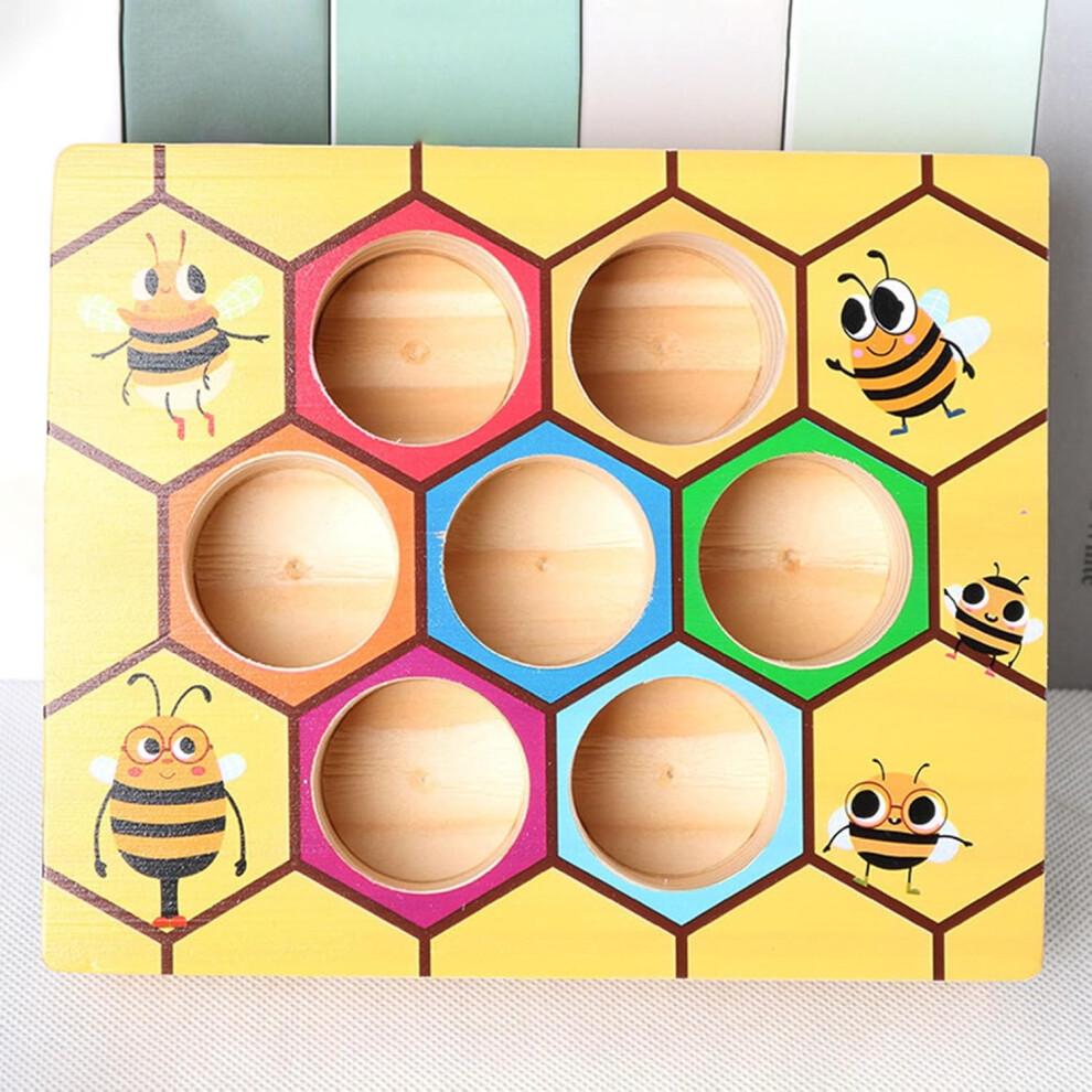 Color Sorting Sensory Toy  Bee Trap Color Recognition Game, Learning Toy for Kids Ages 3 Girls Kindergarten Preschool Home