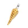 High Speed Steel Stepped Cone Drill Bit Titanium Coated Hole Saw  Power Tools