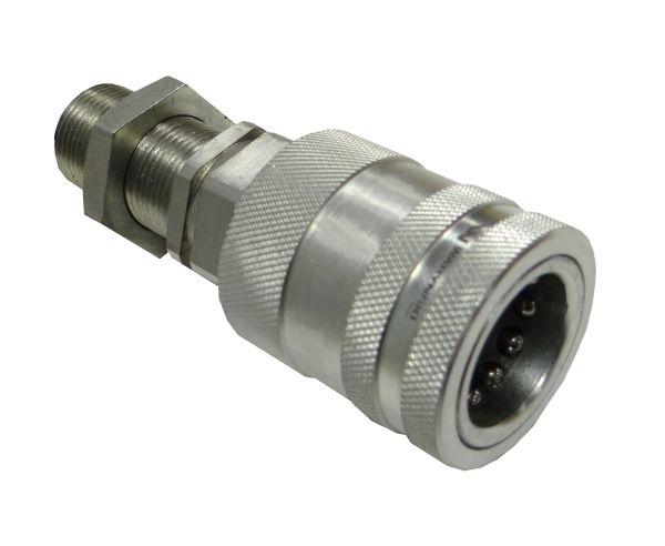 Szybkozłącze Hydrauliczne Gniazdo Long M22X1.5 Gwint Zewnętrzny Euro Push-Pull (9100822Gl) (Iso 7241-A) Waryński