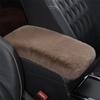Cute Car Armrest Box Plush Cover Cushion Warm Center Console Arm Cover Pads Stowing Tidying Universal Automobile Interior Decor