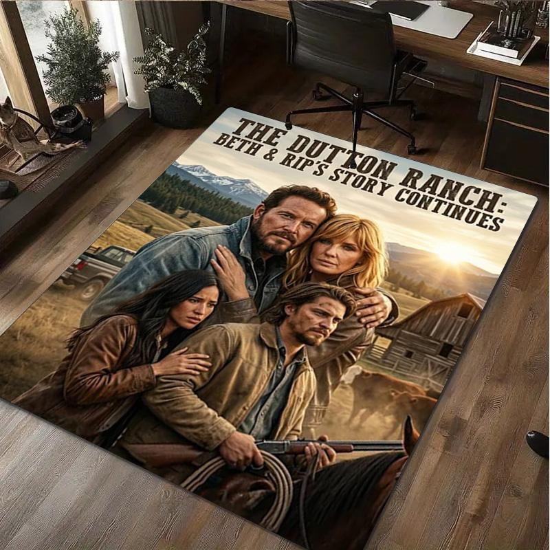 Dutton Ranch Carpet Office Decorative Carpet For Living Room Bedroom Door Mat Floor Rug Computer Chair Area Rug perfect holiday gift