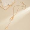 Adjustable Snake Necklace Featuring Metallic Luster Irregular Shape High Quality Iron Sweater Chain for Women Gift