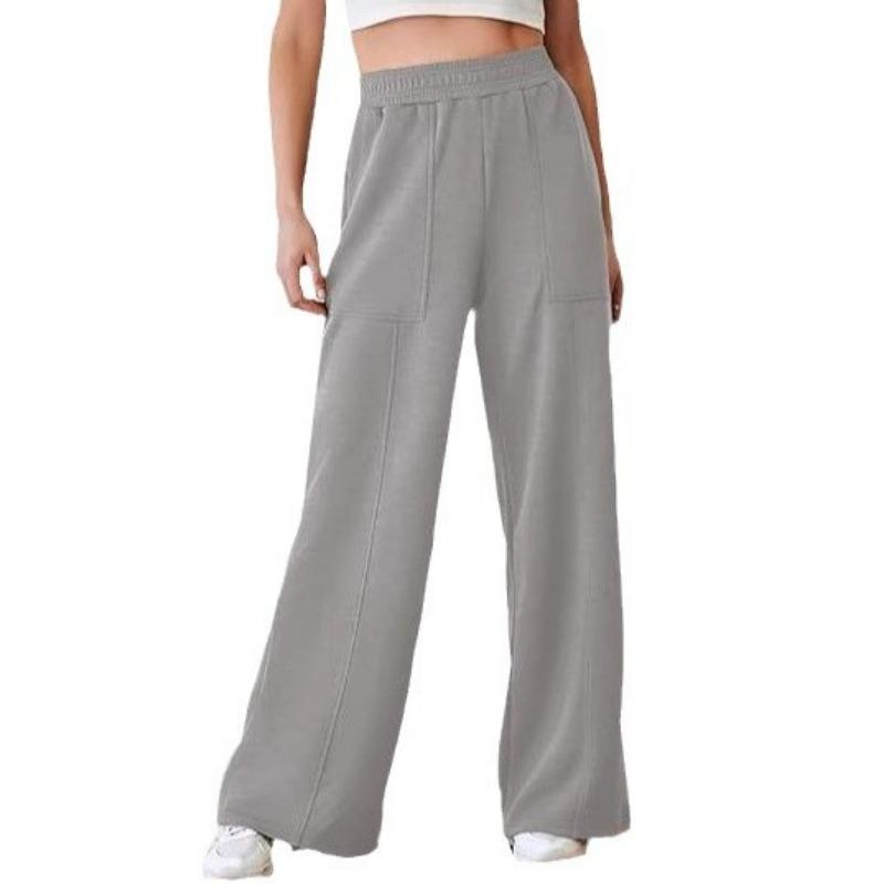 Autumn and Winter Women's Pant Plus Size Casual High Waist Loose Casual Wide Leg Pants