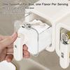 1pc Safety Clear Seasoning Box Visible Suction Cup Seasoning Containers Food Grade Wall Mounted Spice Box for Spice Sugar Salt