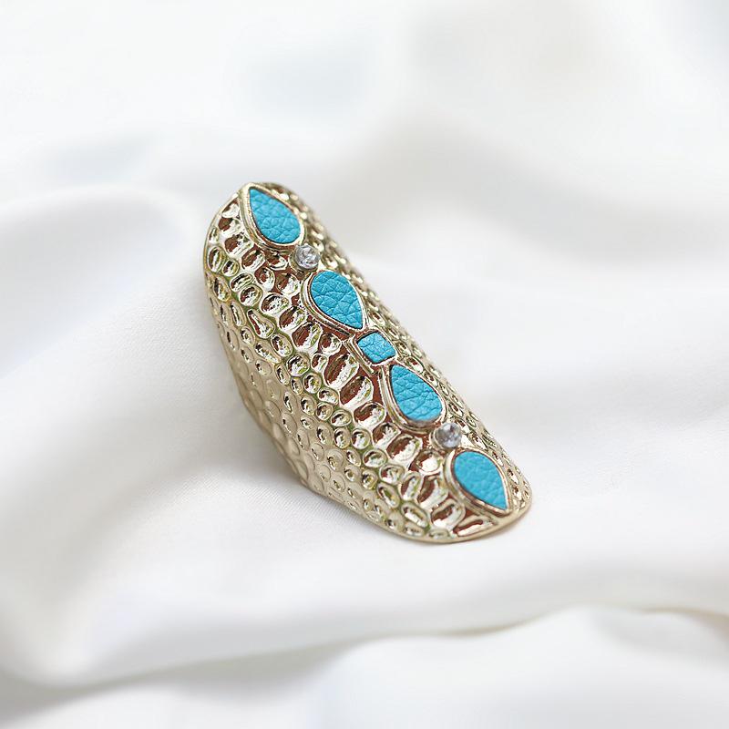 

Exaggerated Flash Diamond Long Ring Sticker - Fashion Accessories Jewelry