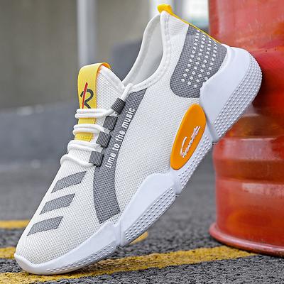 New Men's Sports Shoes Fly-woven Mesh Casual Shoes Men's Cloth Shoes Trendy Lightweight Running Shoes