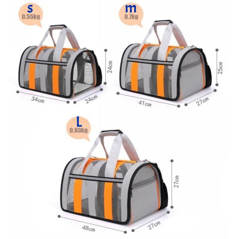 Foldable Cat HandBag Pet Carrying Bag Outing Portable  Dogs Handbag Net Breathable Pet Bag Small to Medium Dog Cage Mesh Handbag