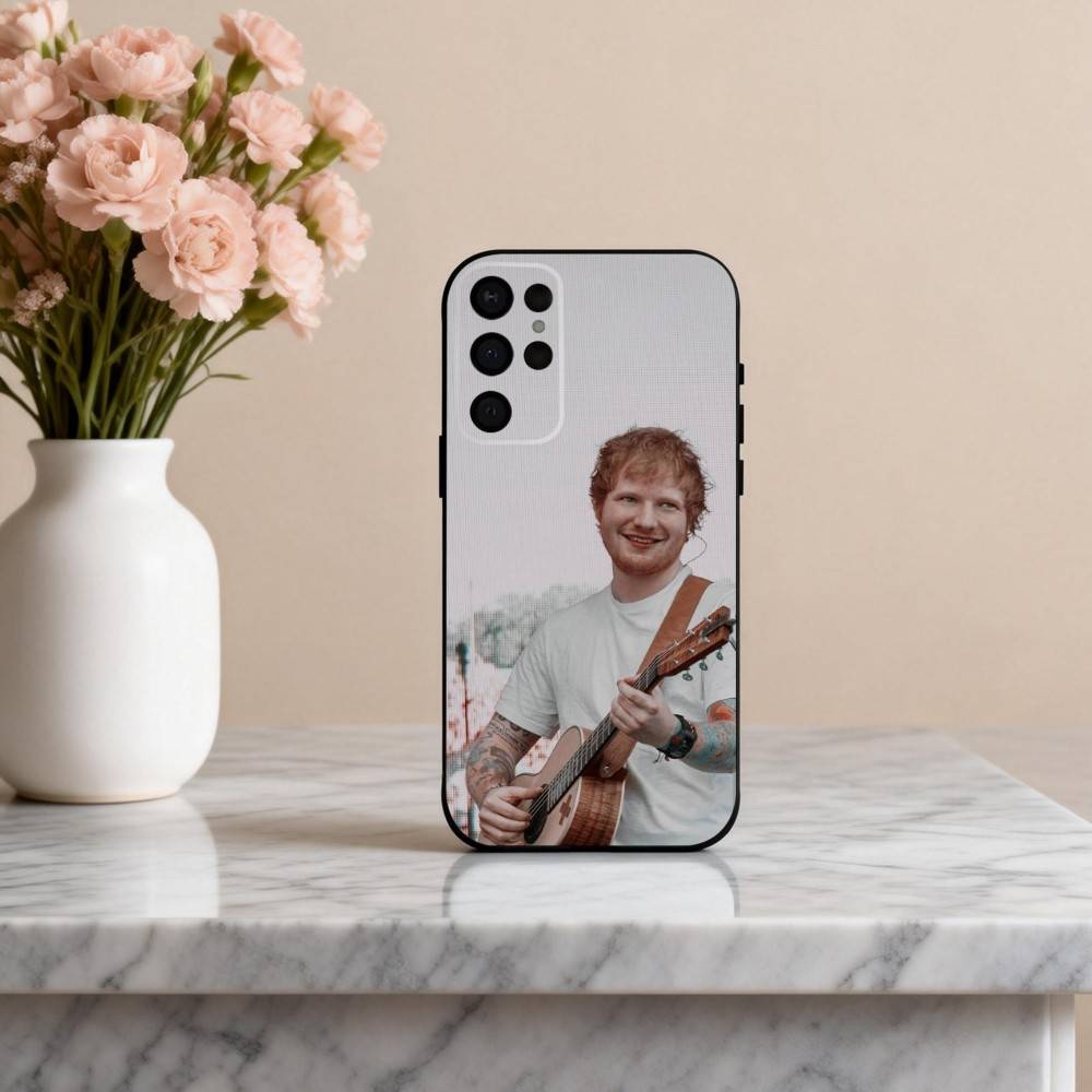 

E-Ed-D Versatile S-Sheeran-N Phone Case For Samsung S25,24,23,22,30,21,10,9,Ultra,Plus,Lite,FE,4,5 G Soft Black Case Samsung S235G