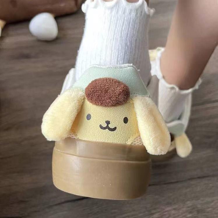 Bread Women's Platform Tongue Niche Design High Value Student Versatile Board Cute Pudding Dog Shoes