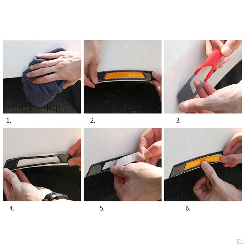 Decal Warning Tape Car Reflective Strips Door Sticker