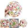 50pcs Xmas Santa Claus Waterproof Reusable Graffiti Stickers For Luggage Case Decor
