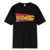 Retour vers le futur T-shirt Coton T-shirt Pour Hommes Été Manches Courtes T-shirts Film Hip Hop Tee Hauts Streetwear T-shirts XXXL