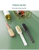 Double-Sided Suede Shoe Brush & Rubber Eraser - Quickly Removes Stains, Soft Bristles Protect Shoes.