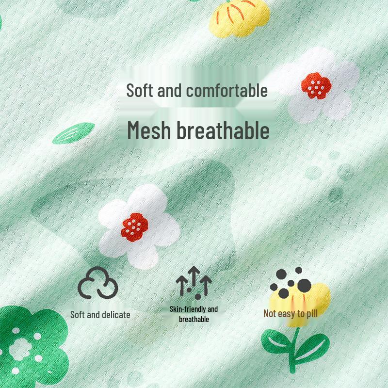 DEESHA Girls' 100% Cotton Mesh Pajama & Home Wear Set