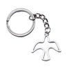 Pfauen Emaille Charms Eulen Schlüsselanhänger Vogel Anhänger Schlüsselring 28mm
