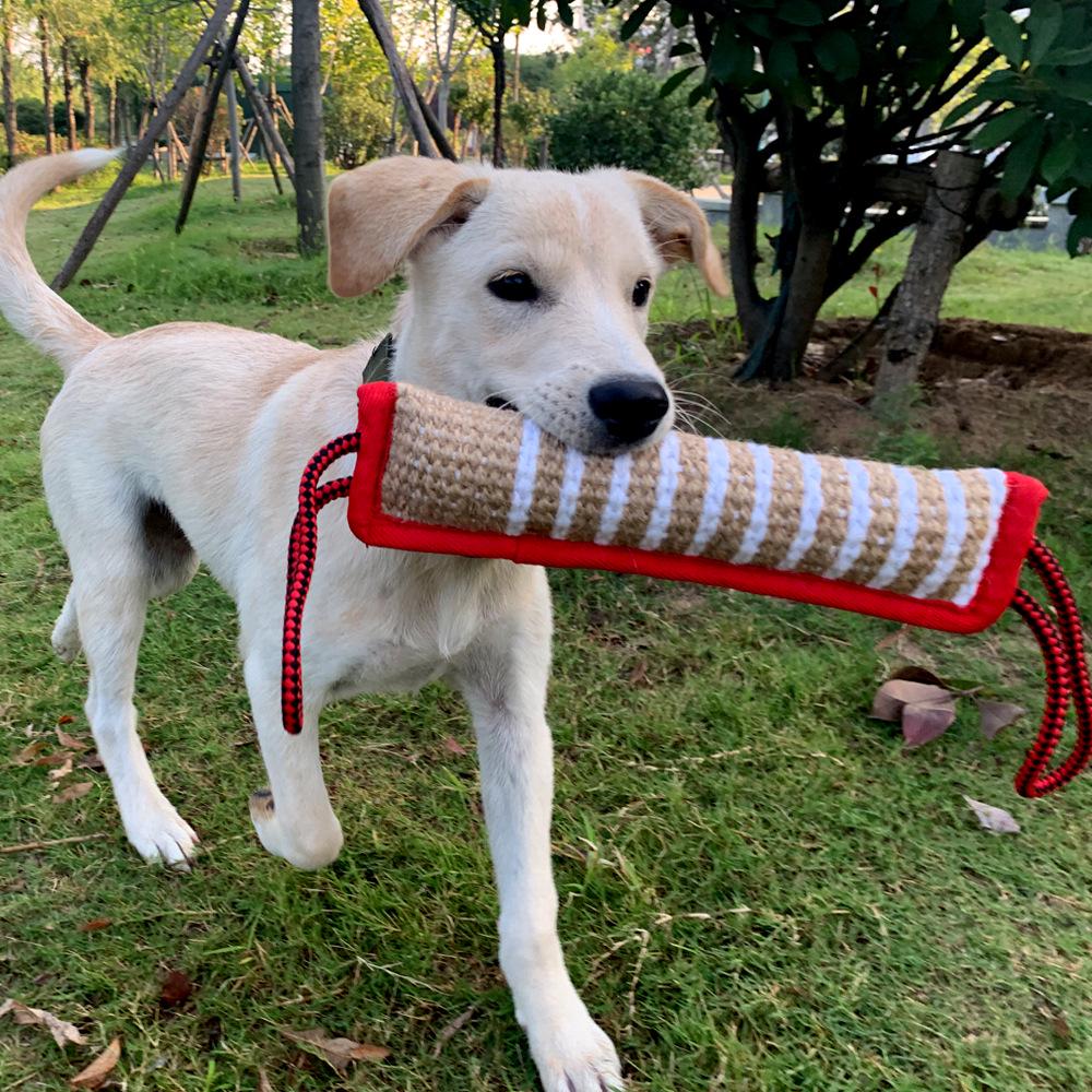 Burlap Dog Bite Stick - Training, Chewing, and Fetching Toy