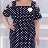 2024076436 New Summer Polka Dot Dress for European & American Women